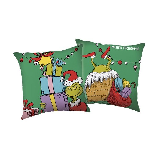 Gyerek párna 40x40 cm Grinch – Jerry Fabrics