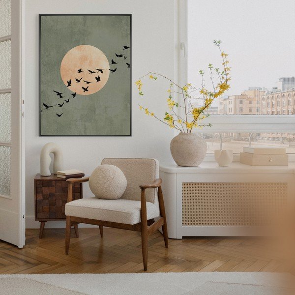 Nyomtatott keretezett kép 60x80 cm Midnight Flight – Styler-image-4