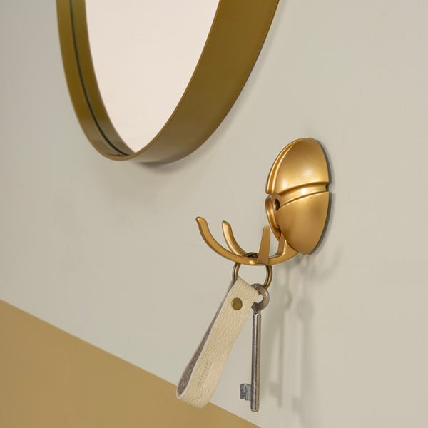 Aranyszínű fali műanyag akasztó Tick – Spinder Design-image-3