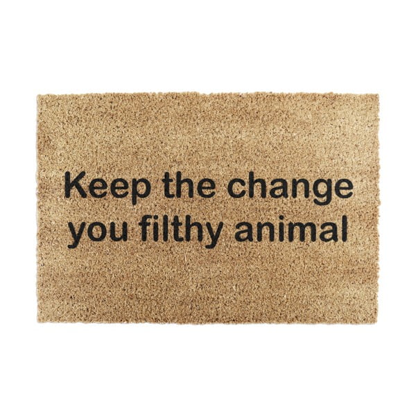 Kókuszrost lábtörlő 40x60 cm Keep the Change – Artsy Doormats