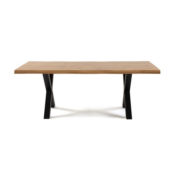 Étkezőasztal tölgyfa dekorral 90x160 cm Kora – Bonami Essentials