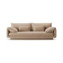 Bézs bársony kanapé 220 cm Torino – Micadoni 
