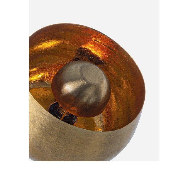 Aranyszínű fém asztali lámpa fém búrával (magasság 24,5 cm) Ishan – Bizzotto-image-2