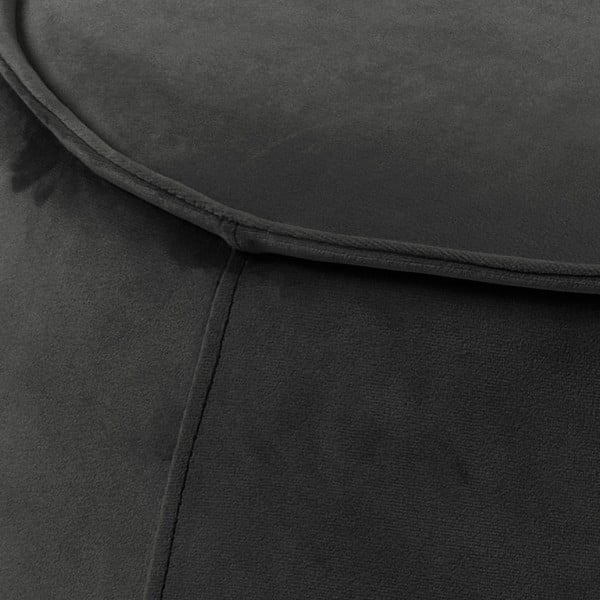 Mie barnásszürke bársony puff, ⌀ 60 cm - Actona-image-1