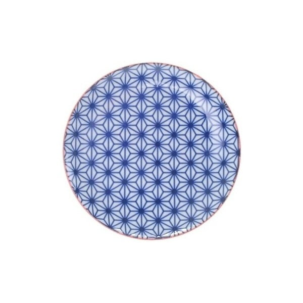 Star kis kék porcelán tányér, ø 16 cm - Tokyo Design Studio