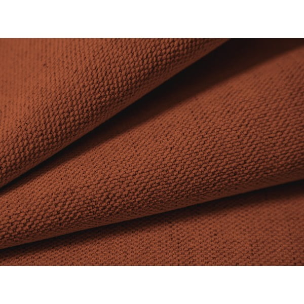 Téglavörös kárpitozott ágyneműtartós franciaágy ágyráccsal 140x200 cm Campi – Cosmopolitan Design-image-3