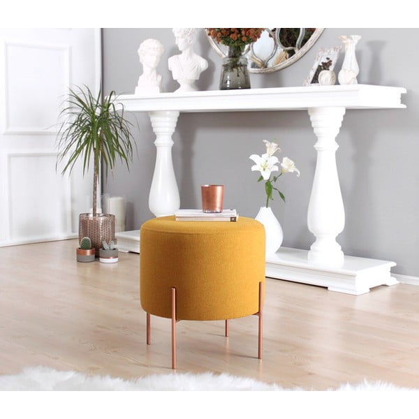 Mustársárga puff Copper – Artie-image-2