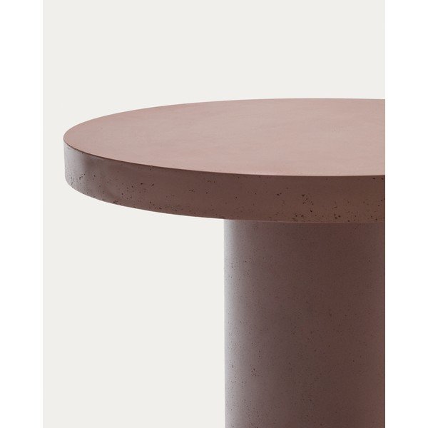 Beton kerek kerti étkezőasztal ø 90 cm Aiguablava – Kave Home-image-3