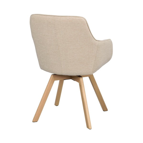 Bézs kárpitozott étkezőfotel szett 2 db-os Alison – Rowico-image-3