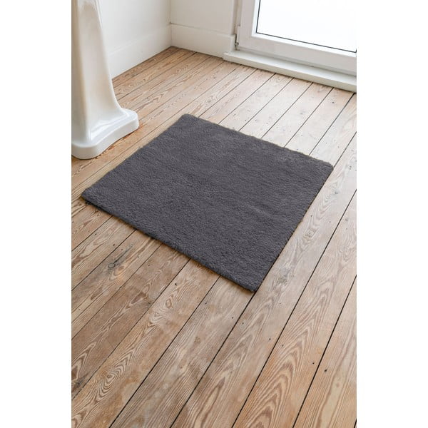 Luca szürke pamut fürdőszobaszőnyeg, 60 x 60 cm - Tiseco Home Studio-image-1