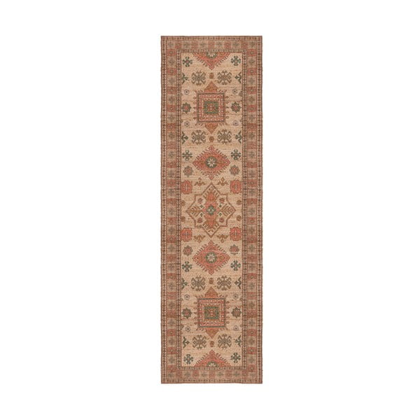 Rózsaszín-terrakotta színű kézi szövésű jutakeverék szőnyeg 60x230 cm Lana Jute – Flair Rugs
