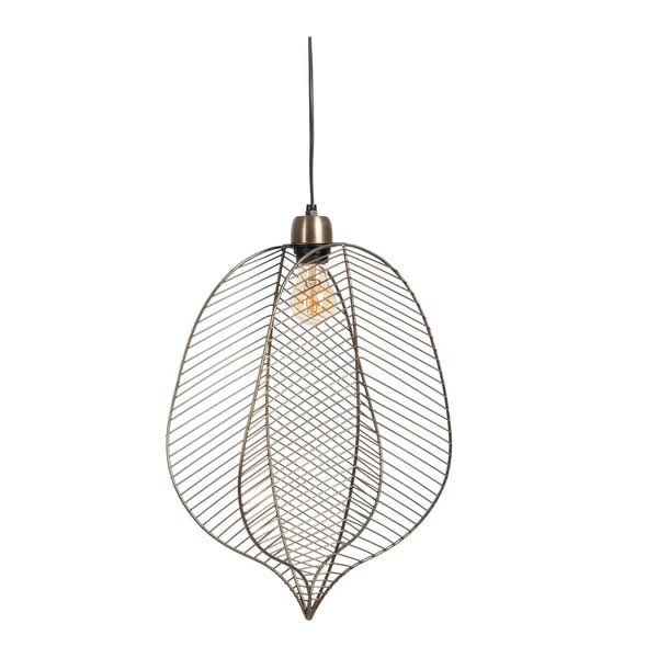 Aranyszínű függőlámpa fém búrával – Ixia