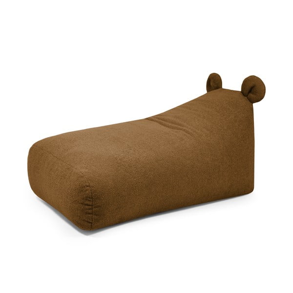 Barna buklé gyerek babzsákfotel Snug 130 Bear – SLOWDOWN