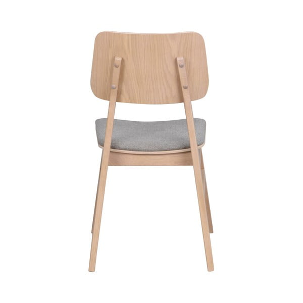 Nagano világosbarna étkezőszék világosszürke ülőrésszel - Rowico-image-4