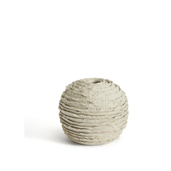 Krémszínű kerámia kézzel készített váza (magasság 15,5 cm) Evania – Kave Home
