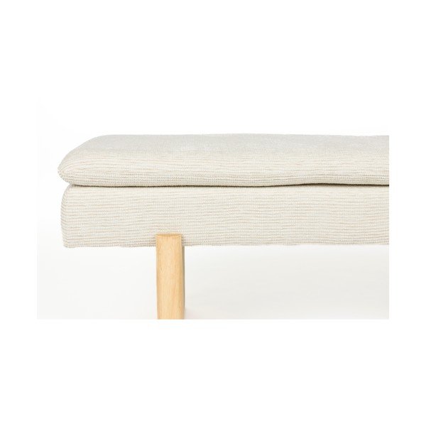 Krémszínű párnázott pad Jappo – White Label-image-3