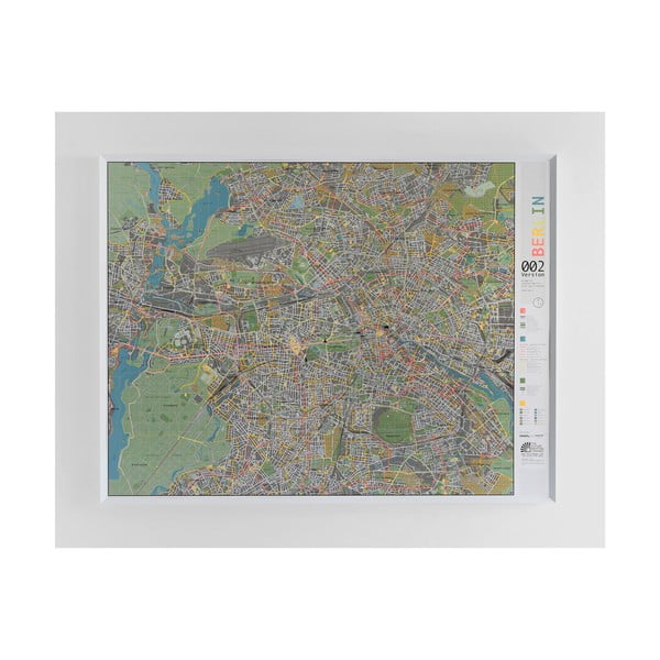 Berlin Street Map térkép áttetsző borítással - Berlin, 130 x 100 cm - The Future Mapping Company