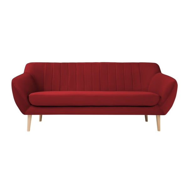 Sardaigne piros bársony kanapé, 188 cm - Mazzini Sofas