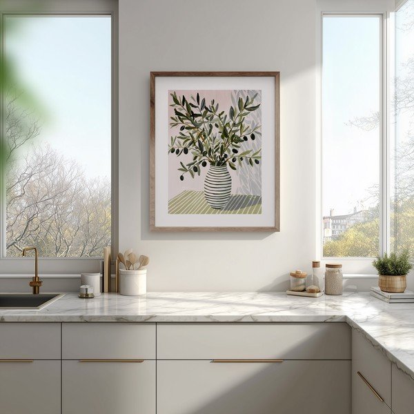 Nyomtatott keretezett kép 40x50 cm Olive Bunch II – Styler-image-1