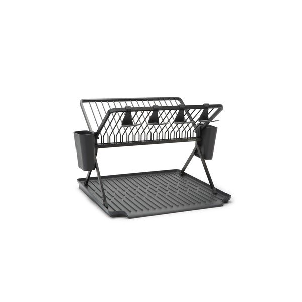 Sötétzöld fém kétszintes edényszárító 42x51 cm – Brabantia-image-2