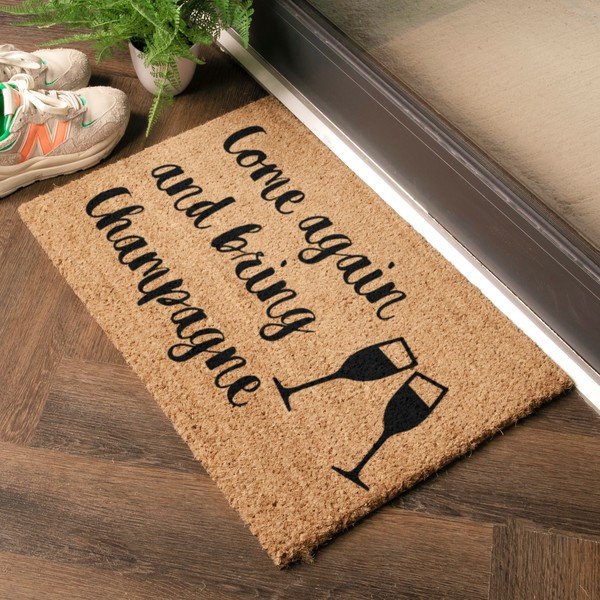 Kókuszrost lábtörlő 40x60 cm Bring Champagne – Artsy Doormats-image-1