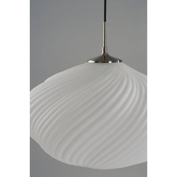 Fehér-ezüstszínű opálüveg dimmelhető függőlámpa ø 50 cm Meringue – Jotex-image-4