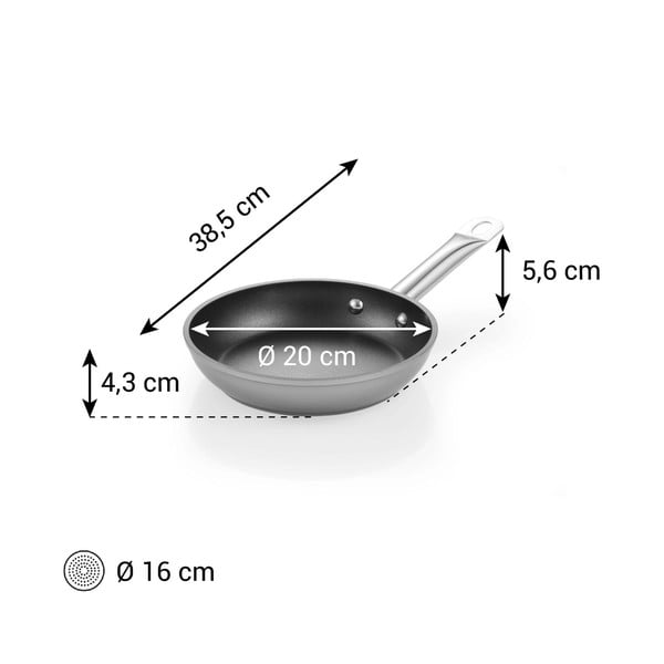 Alumínium serpenyő tapadásmentes felülettel ø 20 cm GrandChef+ – Tescoma-image-1