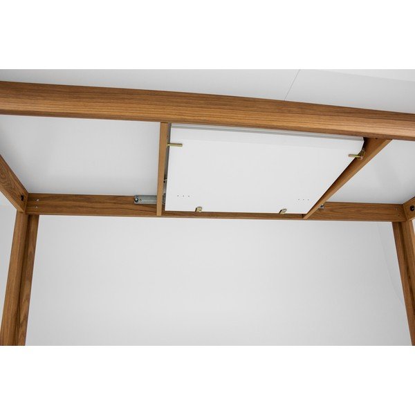 Profil fehér bővíthető étkezőasztal tölgyfa dekorral - Tenzo-image-4