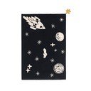 Fekete mosható kézi szövésű pamutkeverék gyerek szőnyeg 140x200 cm Alfombra Lavable Universe – Lorena Canals