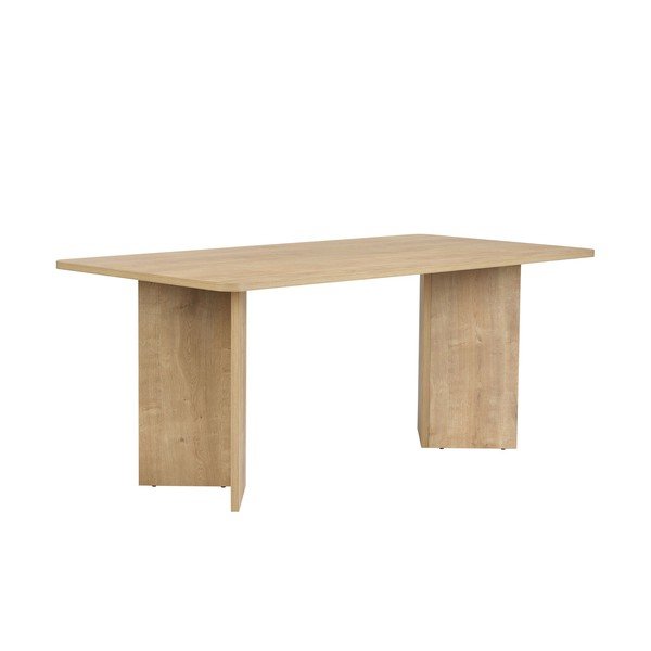 Étkezőasztal tölgyfa dekorral 90x180 cm Linza – Kalune Design