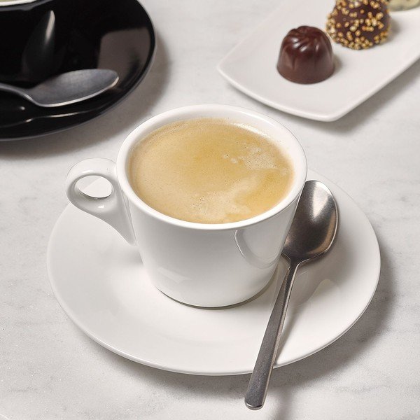 Fehér porcelán eszpresszó csésze 80 ml Barista – BonBistro-image-1