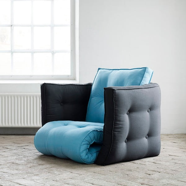 Dice Horizon Blue/Gray kinyitható fotelágy - Karup