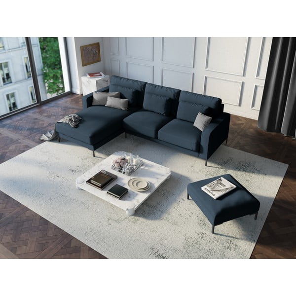 Seine sötétkék sarokkanapé, bal oldali - Interieurs 86-image-1