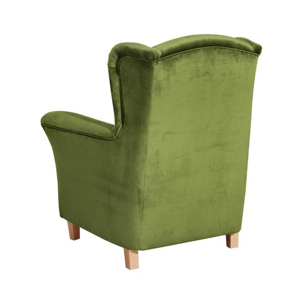 Agnetha Suede zöld füles fotel - Max Winzer-image-1