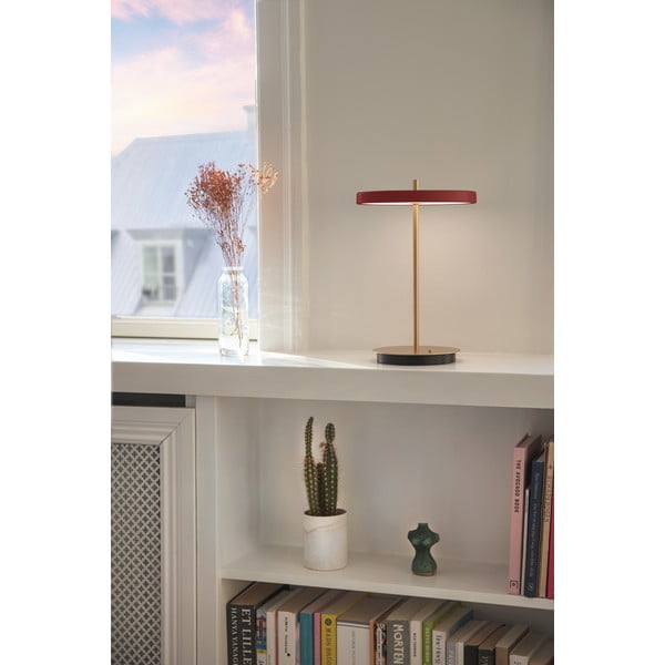 Piros LED dimmelhető asztali lámpa fém búrával (magasság 31 cm) Asteria Move – UMAGE-image-4