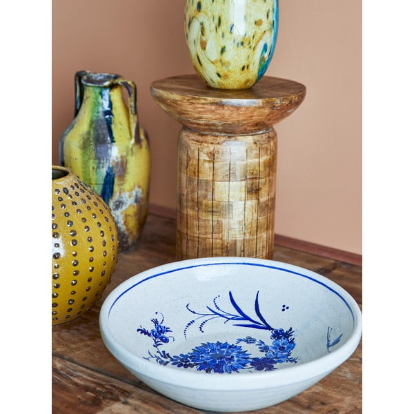 Kék-bézs terrakotta tál ø 41 cm Aleni – Bloomingville-image-1