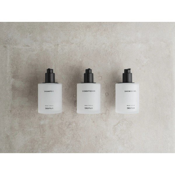 Fehér fali üveg szappanadagoló készlet 3 db-os 350 ml Kirei – Blomus-image-2