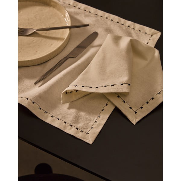 Textil szalvéta szett 2 db-os 35x35 cm Olim – Kave Home-image-1