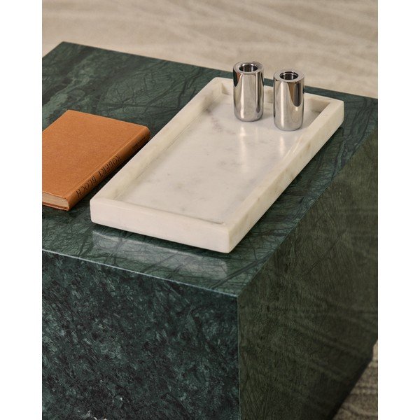 Márvány dekoratív tálca 18x35 cm Serela – Kave Home-image-1