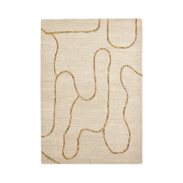 Bézs gyapjú szőnyeg 160x230 cm Magin – Kave Home