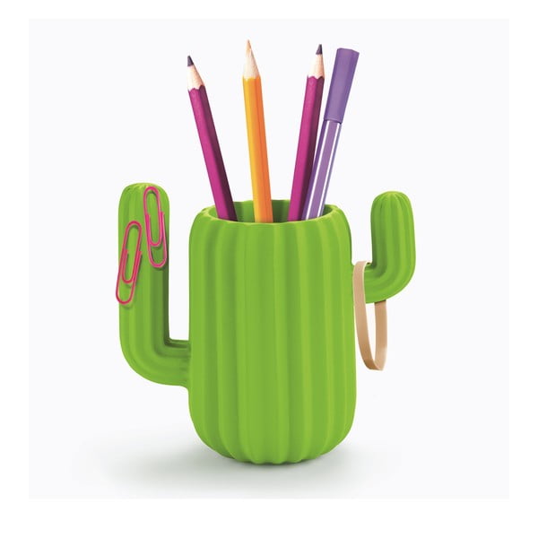 Cactus zöld ceruzatartó állvány - Just Mustard