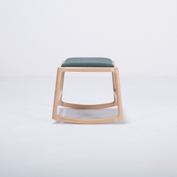 Dedo tölgyfa zsámoly zöld szövet ülőrésszel - Gazzda-image-1