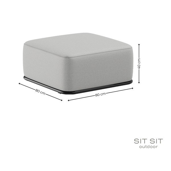 Világosszürke kerti lábtartó Straw – Sit Sit-image-4