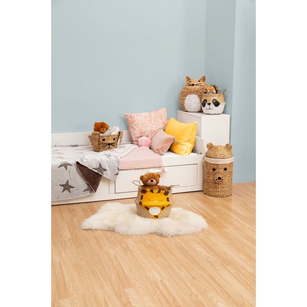 Natúr színű vízijácint játéktároló kosár ø 40x43 cm Cat – Compactor-image-3