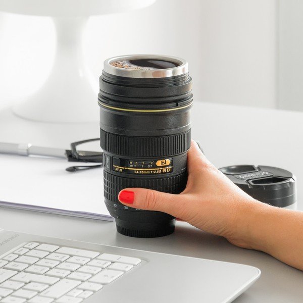 CamCup fekete termo bögre, 400 ml - InnovaGoods-image-1