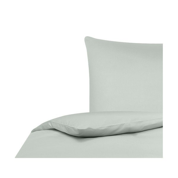 Zöld pamut és bambusz ágyneműhuzat 200x135 cm Skye - Westwing Collection-image-2