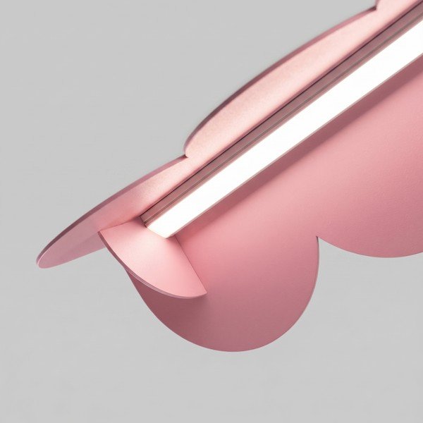 Rózsaszín alumínium LED függőlámpa BISCUIT – Thoro-image-4
