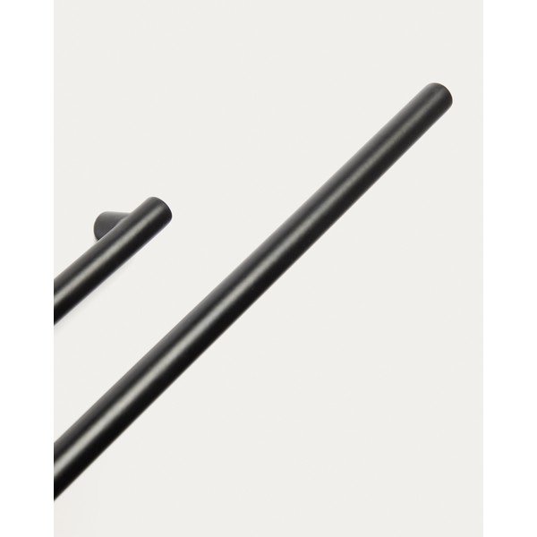 Fekete fali rozsdamentes acél törölközőtartó Arely – Kave Home-image-2