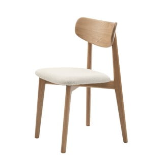 Krémszínű-natúr színű étkezőszék Elim – Unique Furniture
