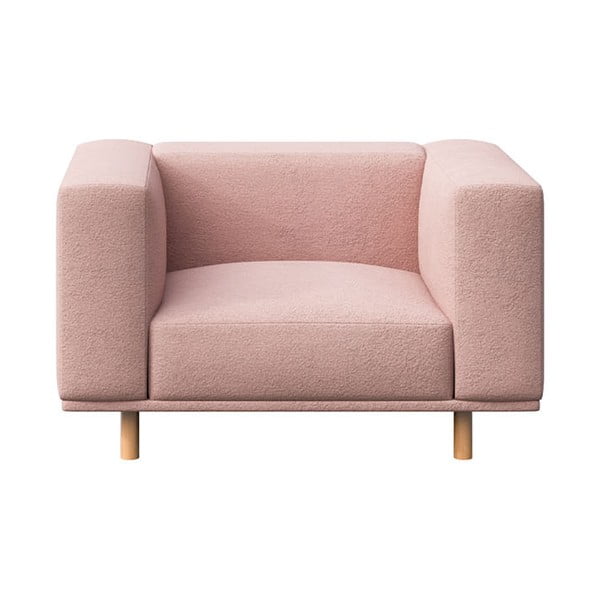 Rózsaszín buklé relaxációs fotel Kukumo – Ame Yens